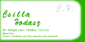 csilla hodasz business card